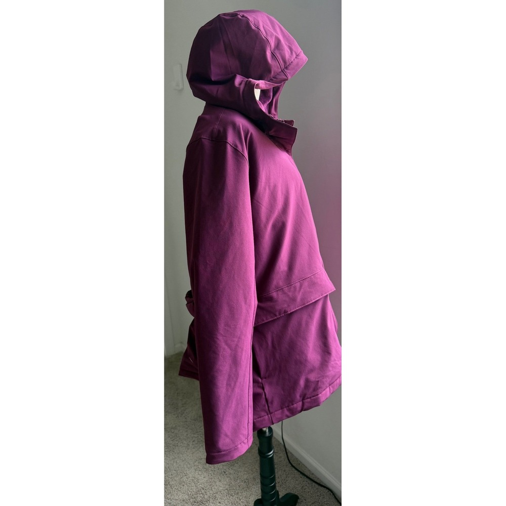 The North Face Shelbe Raschel Purple Fleece Lined Hood Jacket Coat XXL - Picture 3 of 12